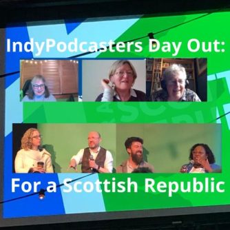 For a Scottish Republic organised by Scottish Green Party. With MSPs Patrick Harvie & Lorna Green, French Journalist Assa Samake-Roman, and John Hill from Our Republic. Scottish Independence Podcast team wee there too!