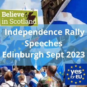 Edinburgh Independence Rally Speeches with Humza Yusaf, Lorna Slater, Lesley Riddoch and more. Scottish Independence Podcasts