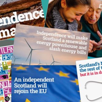 Believe in Scotland. Scottish Independence Podcasts. Campaign material.