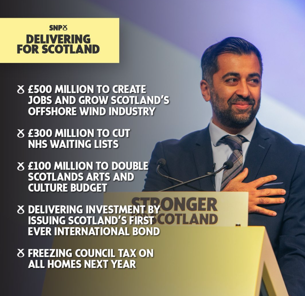 Humza Yousaf Conference. Stronger for Scotland.