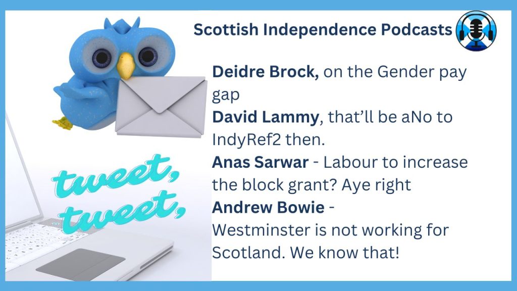 Twittering our Saved Tweets. Scottish Independent Podcasts
