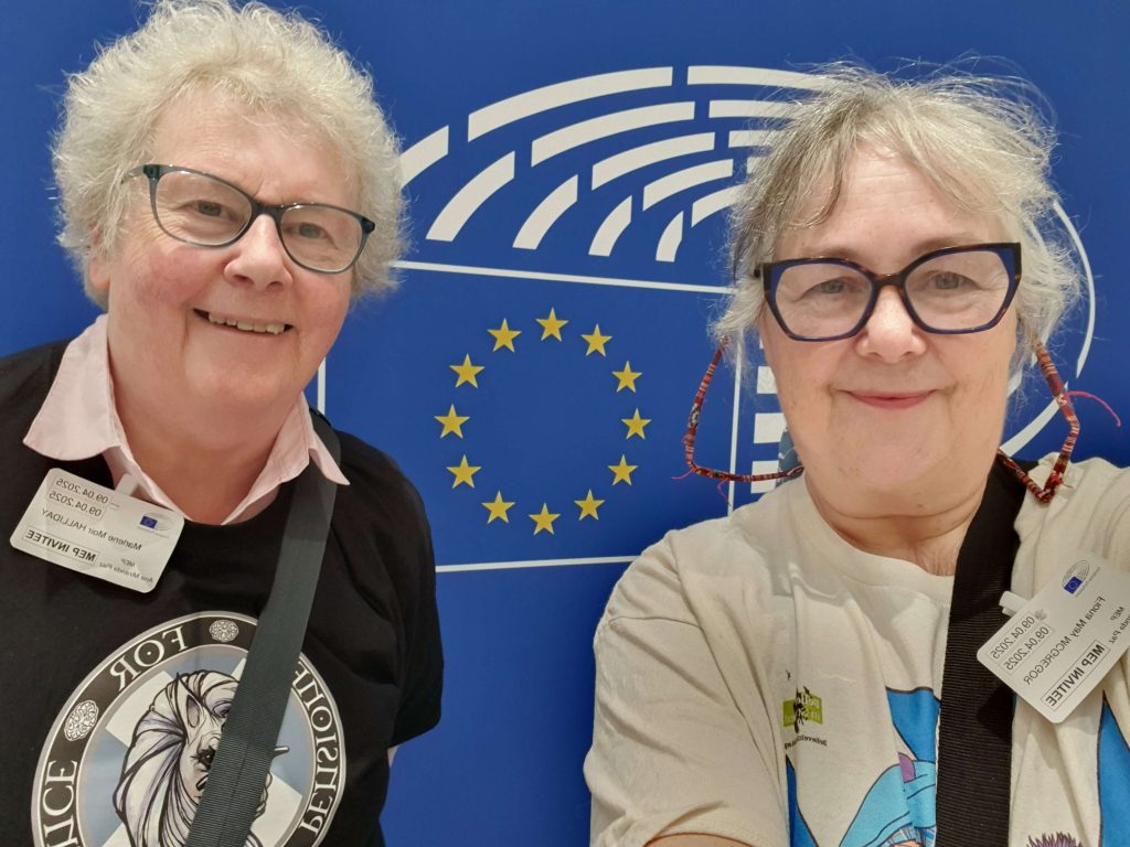 Scotland goes to Brussels. Yes4EU. Scottish independence Podcasters.