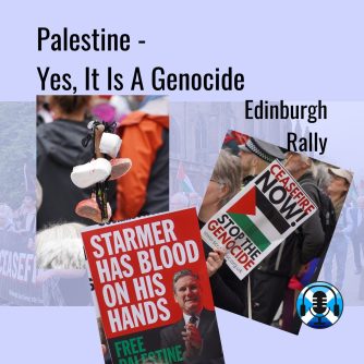 Rally for Palestine. Edinburgh. Genocide. Bute House