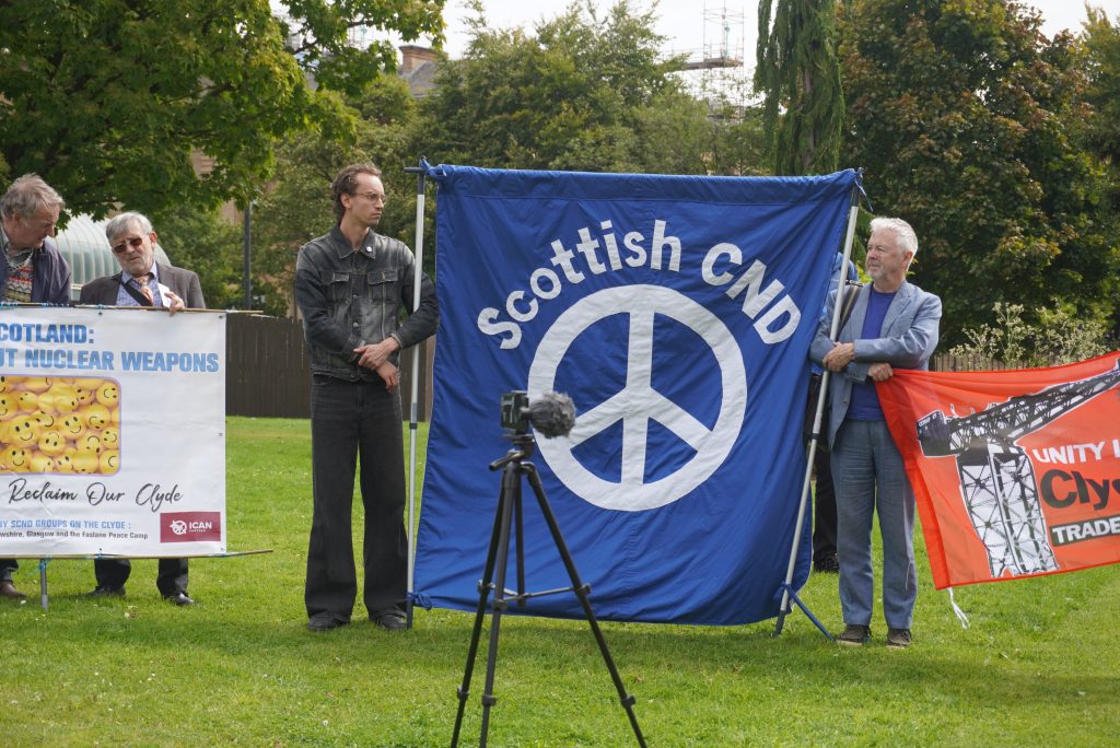 Peace Garden. Lord Provost. Hiroshima. 0th anniversary. Glasgow Botanic Gardens. SCND