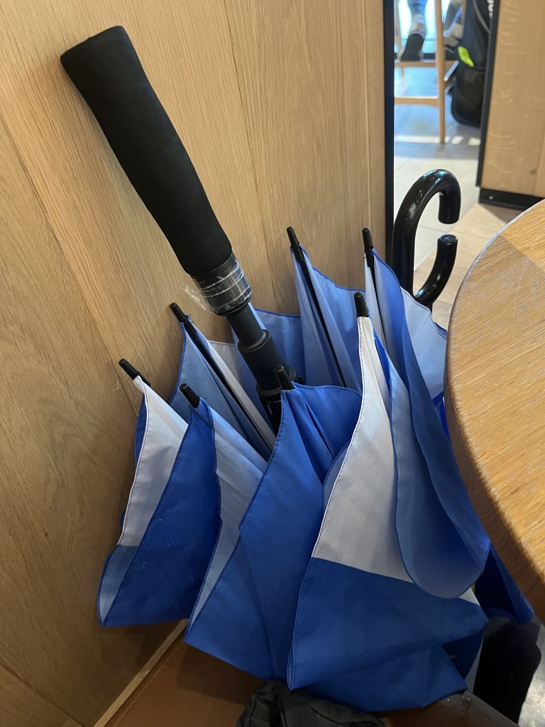 Fiona McGregor Drookit. Edinburgh Meadows. Yes Campaigning.