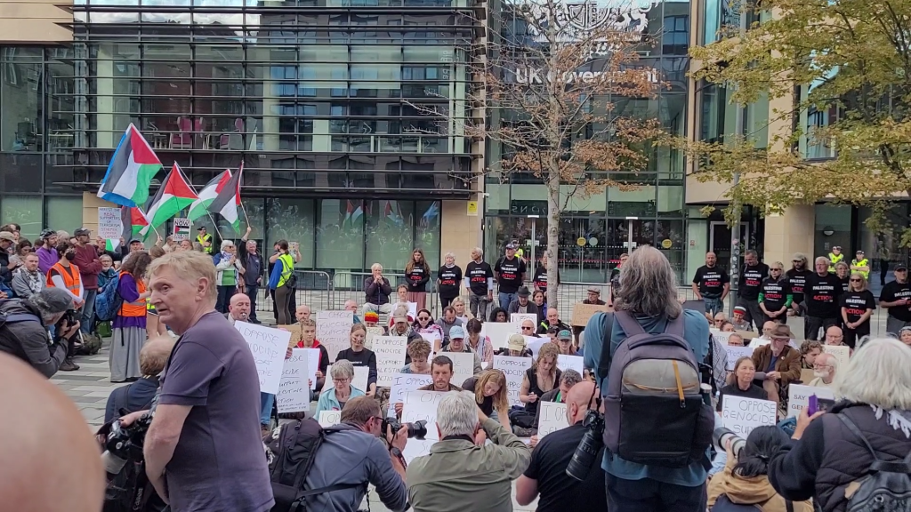 Edinburgh Day of Protest. Silent protest. Palestine Action. 