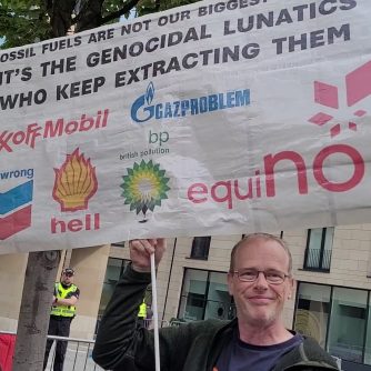 Stop Rosebank Protest. Colonial House Edinburgh. Red Rebel Brigade. Extinction Rebellion