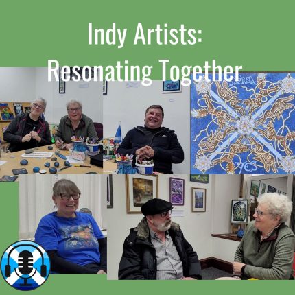 Artists for Independence. Alloa Exhibition. Yes Slates. Yes Stones.