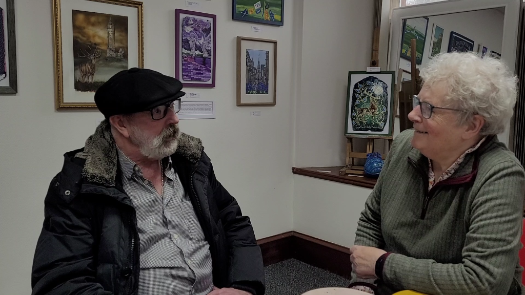 Artists for Independence. Alloa Exhibition. Yes Slates. Yes Stones.