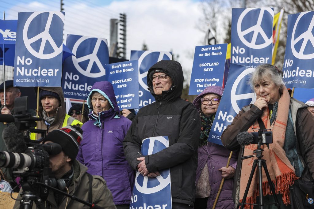 Faslane Stop the Nuclear Nightmare. Scottish CND
